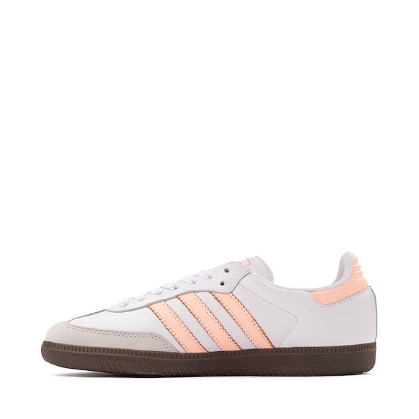 Кроссовки Womens adidas Samba OG Athletic Shoe, цвет White/Clear Orange/Semi Coral/Gum