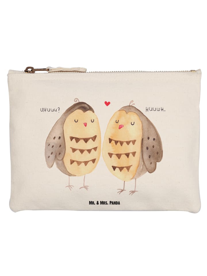 

Mr. & Mrs. Panda Белая тканевая сумка с изображением совы, без надписи