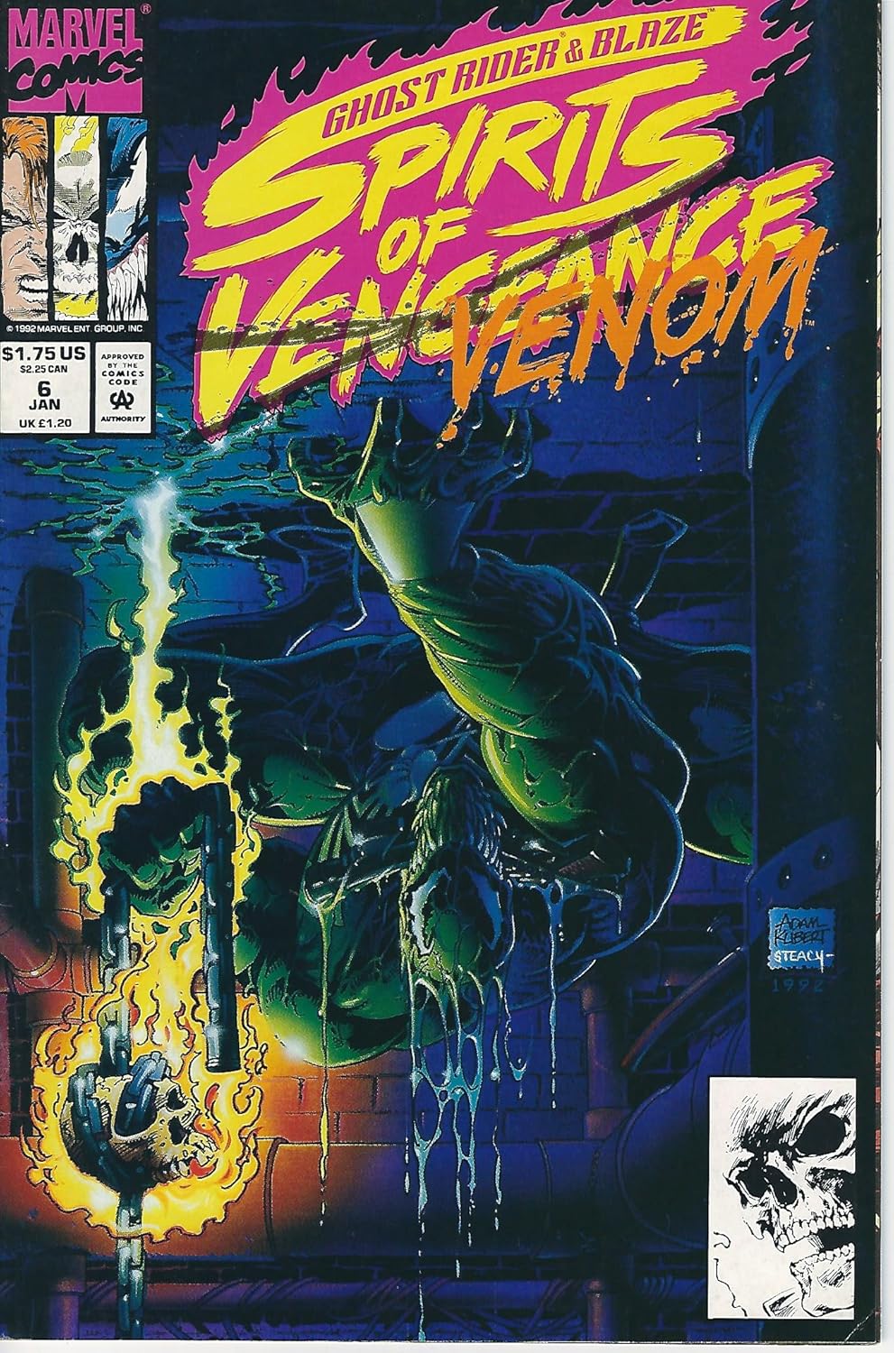 

Spirits of Vengeance #6 : Featuring Ghost Rider and Blaze in "Last Rites" (Spirits of Venom - Marvel Comics) (Marvel Comics)