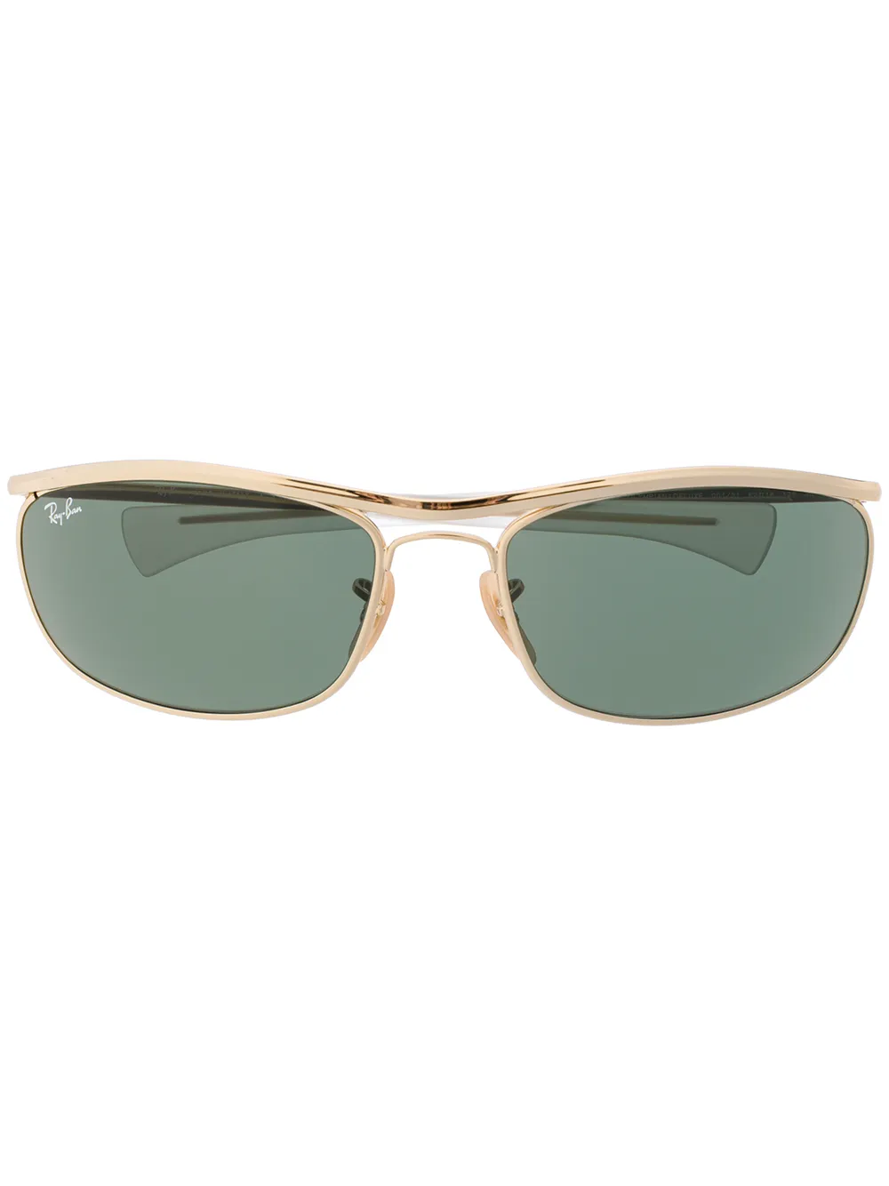 

Солнцезащитные очки в овальной оправе Ray-Ban, золотой
