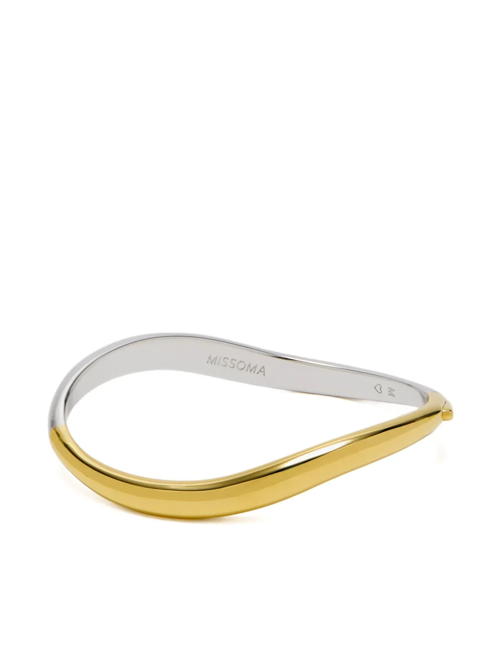 

Браслет с позолоченным волнистым узором Missoma, серебряный