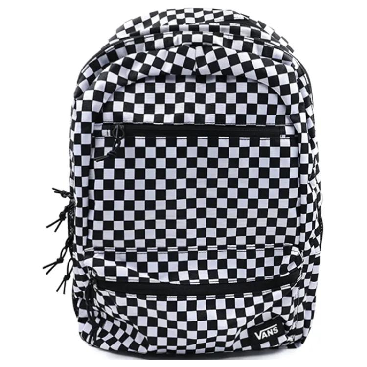 

Vans Полиэстеровый рюкзак обычный унисекс черно-белый, Black & White