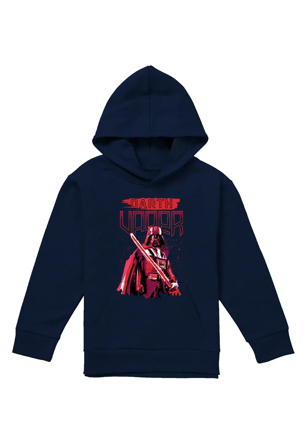 Детская худи Star Wars Paint Vader от Disney, темно-синий — фото 4