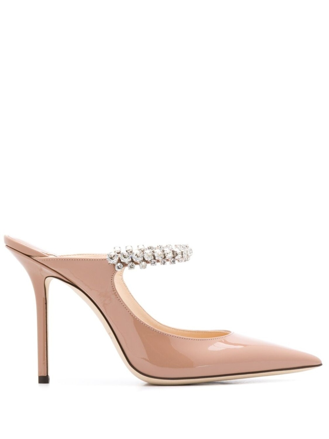 

Jimmy Choo мюли Bing 100 с кристаллами, розовый