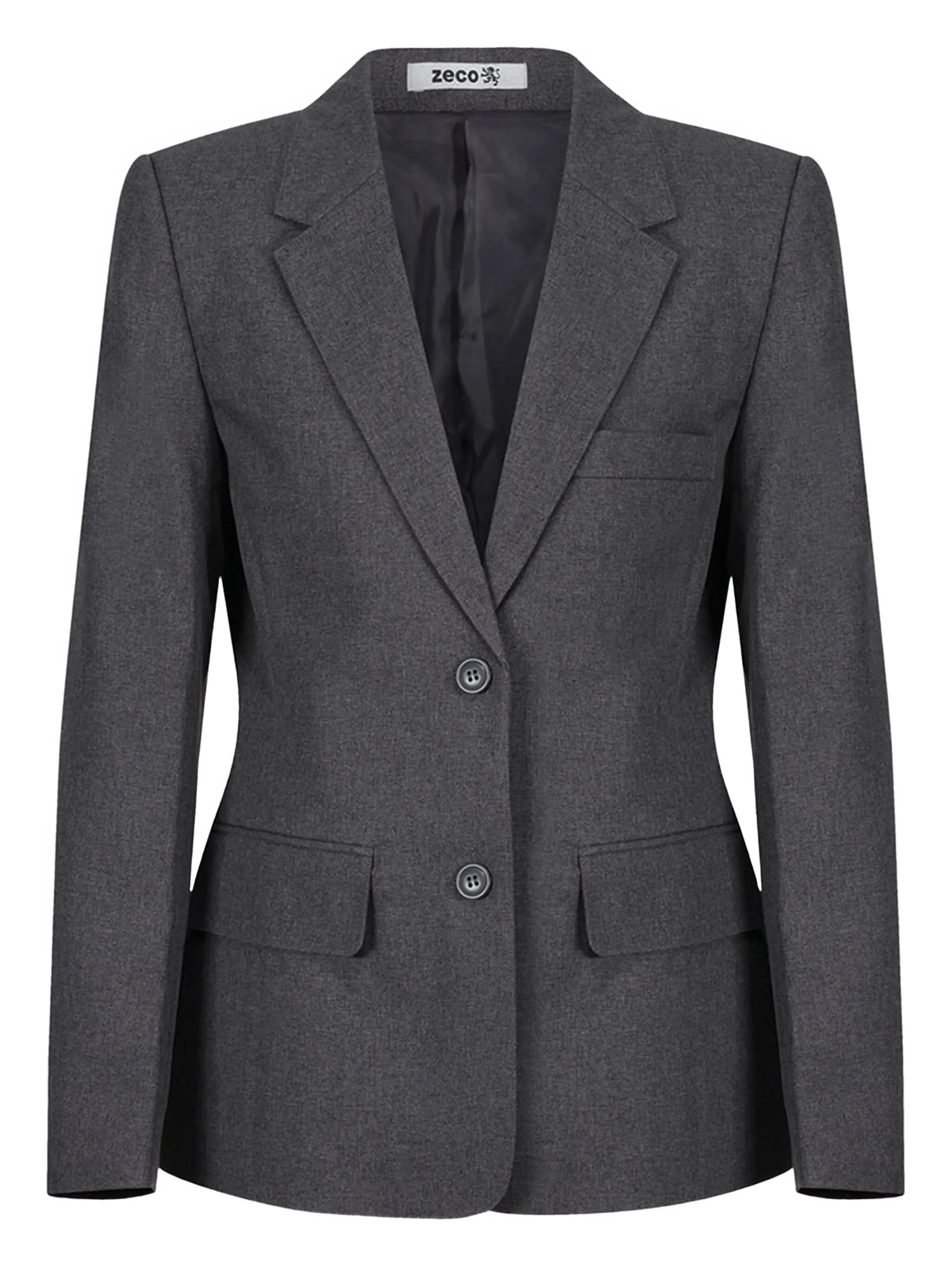 

Блейзер Contemporary с заостренными лацканами Zeco Schoolwear Kids, серый