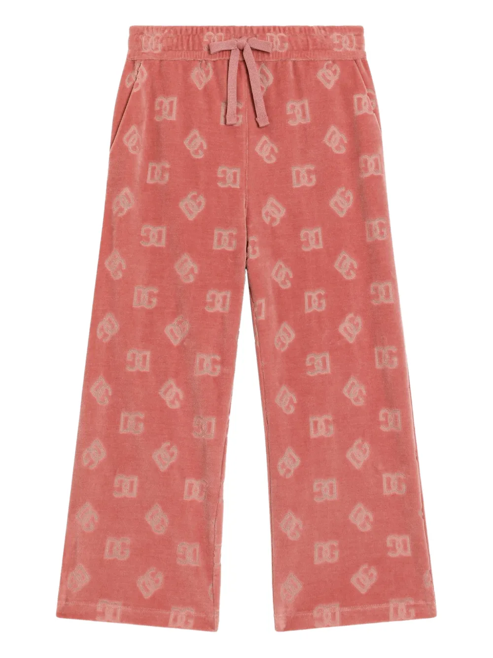 

Брюки с логотипом Dolce & Gabbana Kids, розовый