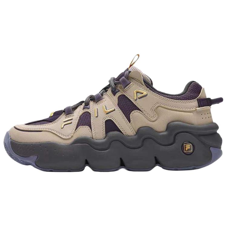 FILA Абразивостойкие легкие нескользящие низкие повседневные кроссовки Men's Brown — фото 3
