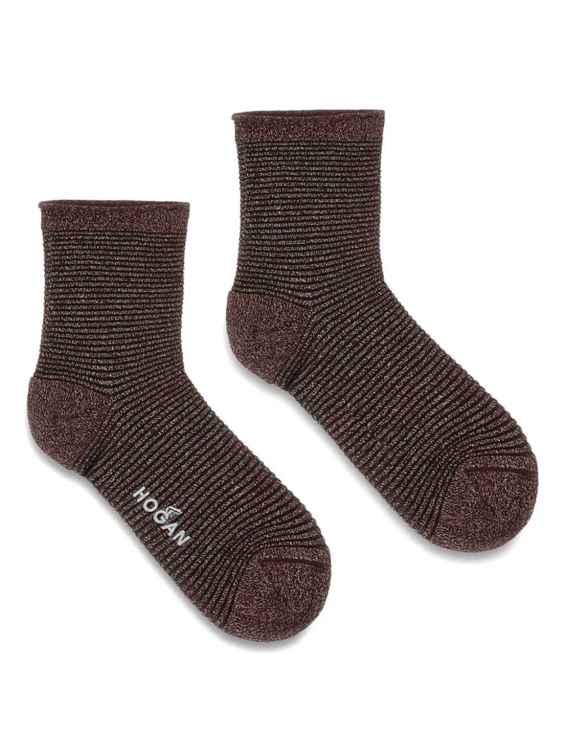 

Носки Hogan с люрексом в полоску, красный