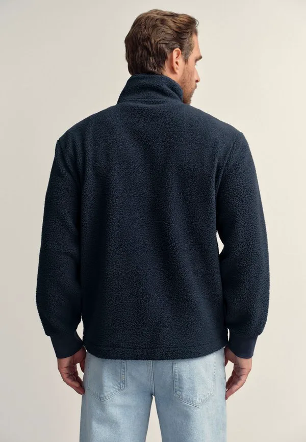 Флисовая куртка с застежкой-молнией Next, Navy Blue — фото 3