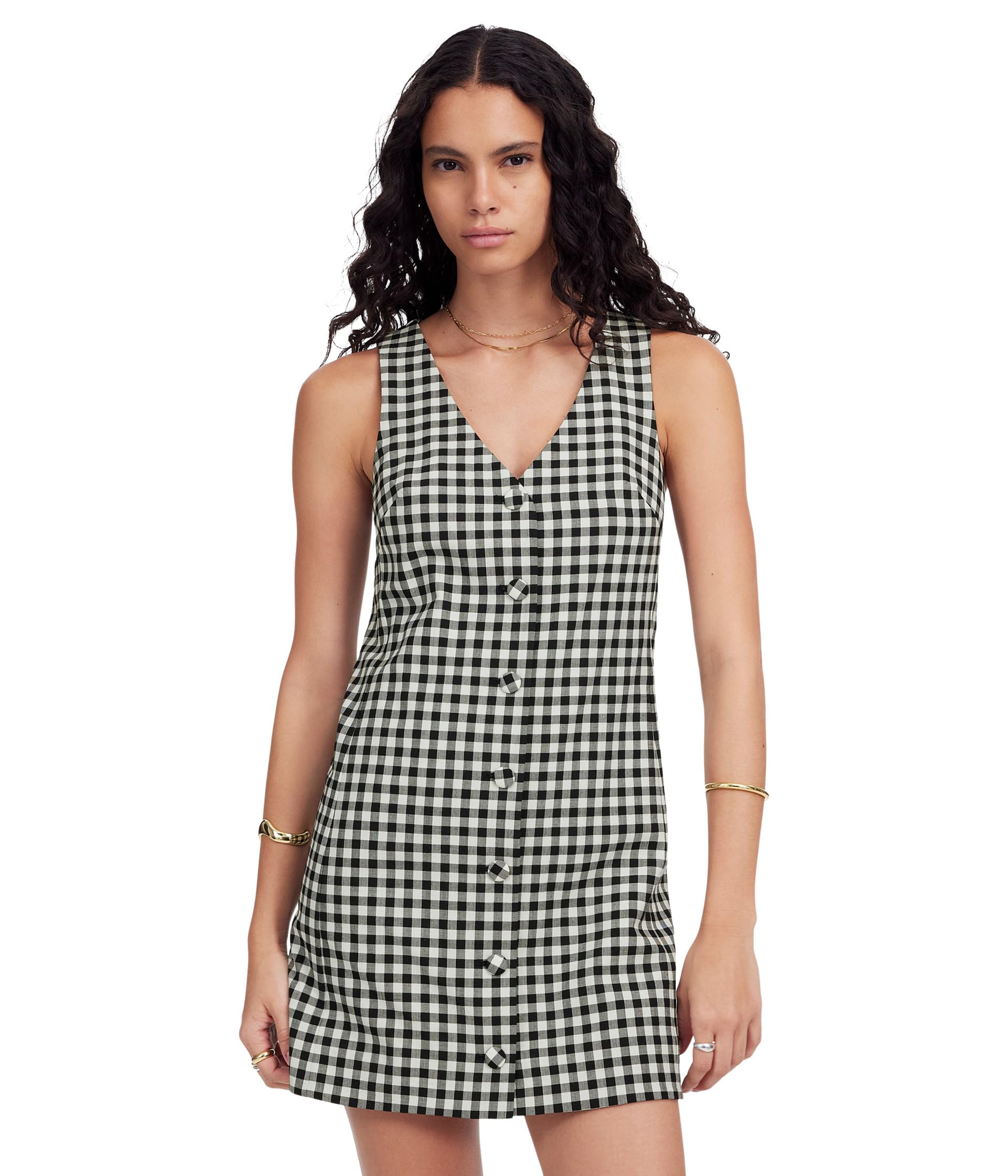 

Платье Madewell Angie Dress - Gingham, цвет True Black