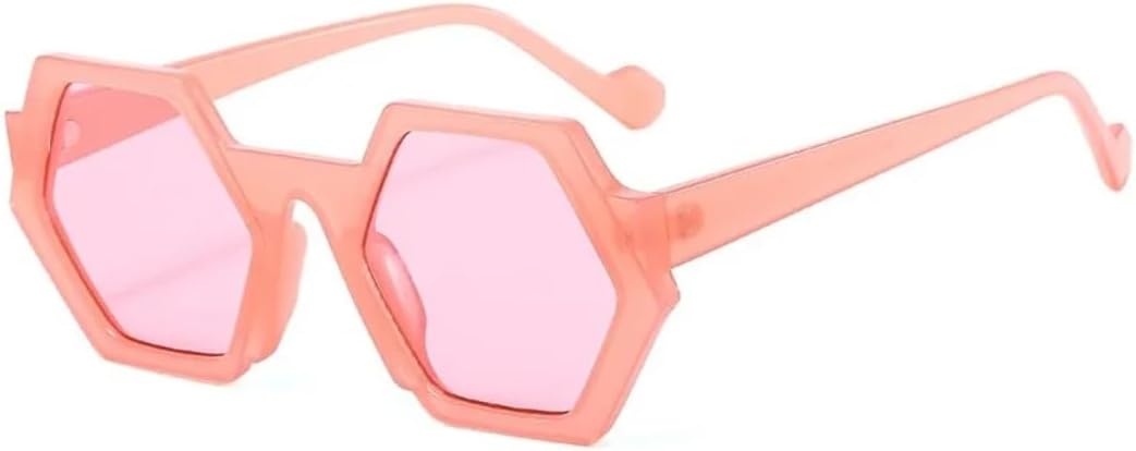 

Солнцезащитные очки для мужчин и женщин - защита UV400 - круглая оправа с леопардовым принтом и градиентной расцветкой, для занятий спортом на открытом воздухе и вождения DSVIGF, Pink