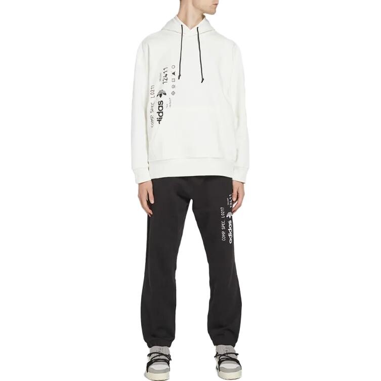 Alexander Wang Толстовка Мужская Off White Adidas Originals, кремовый — фото 4