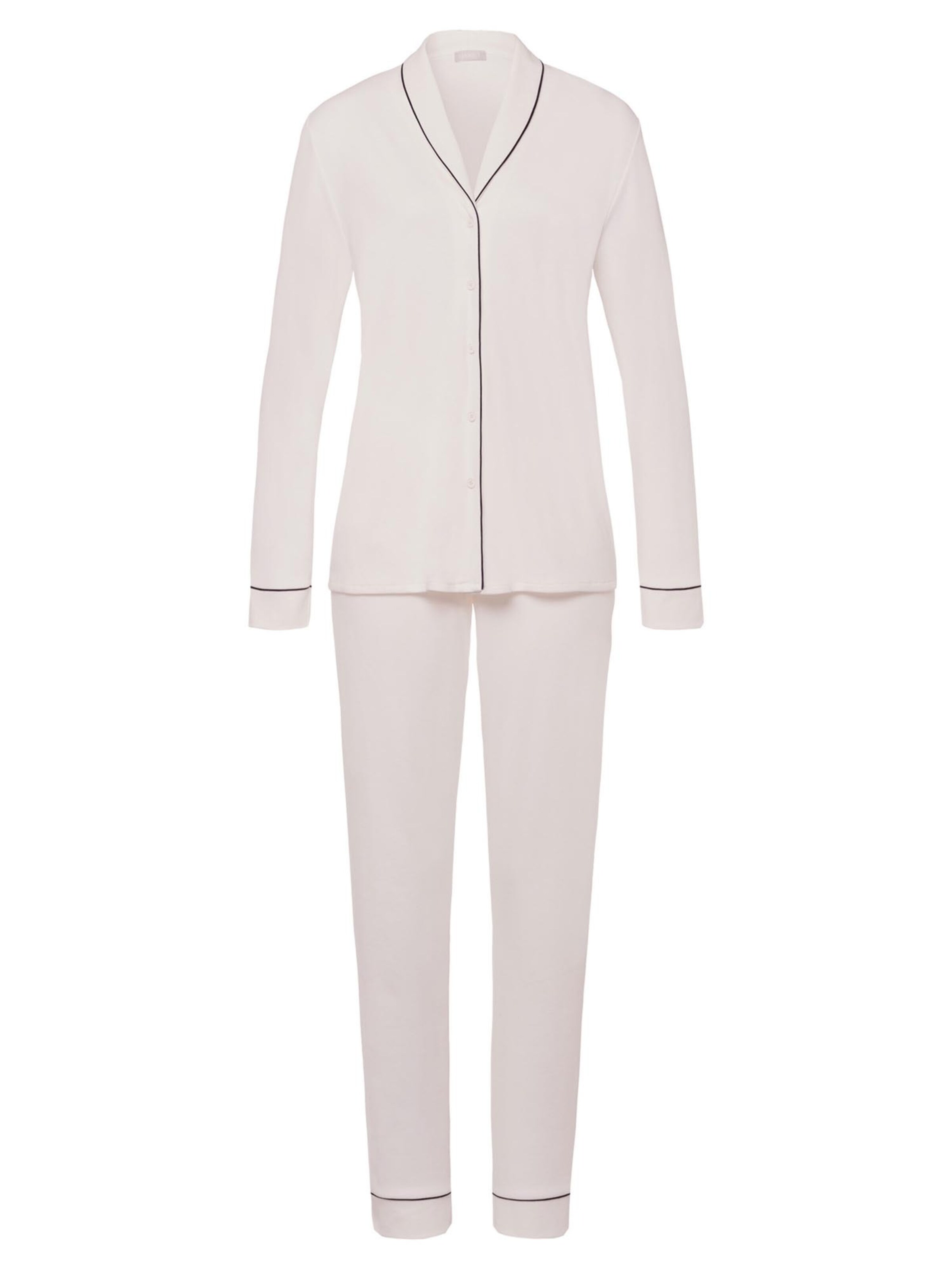 

Hanro Пижама 'Natural Comfort' в цвете Off White