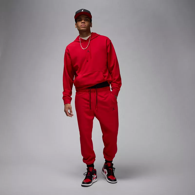 Мужская флисовая худи Jordan Dri-FIT Sport Crossover, цвет Gym Red — фото 2