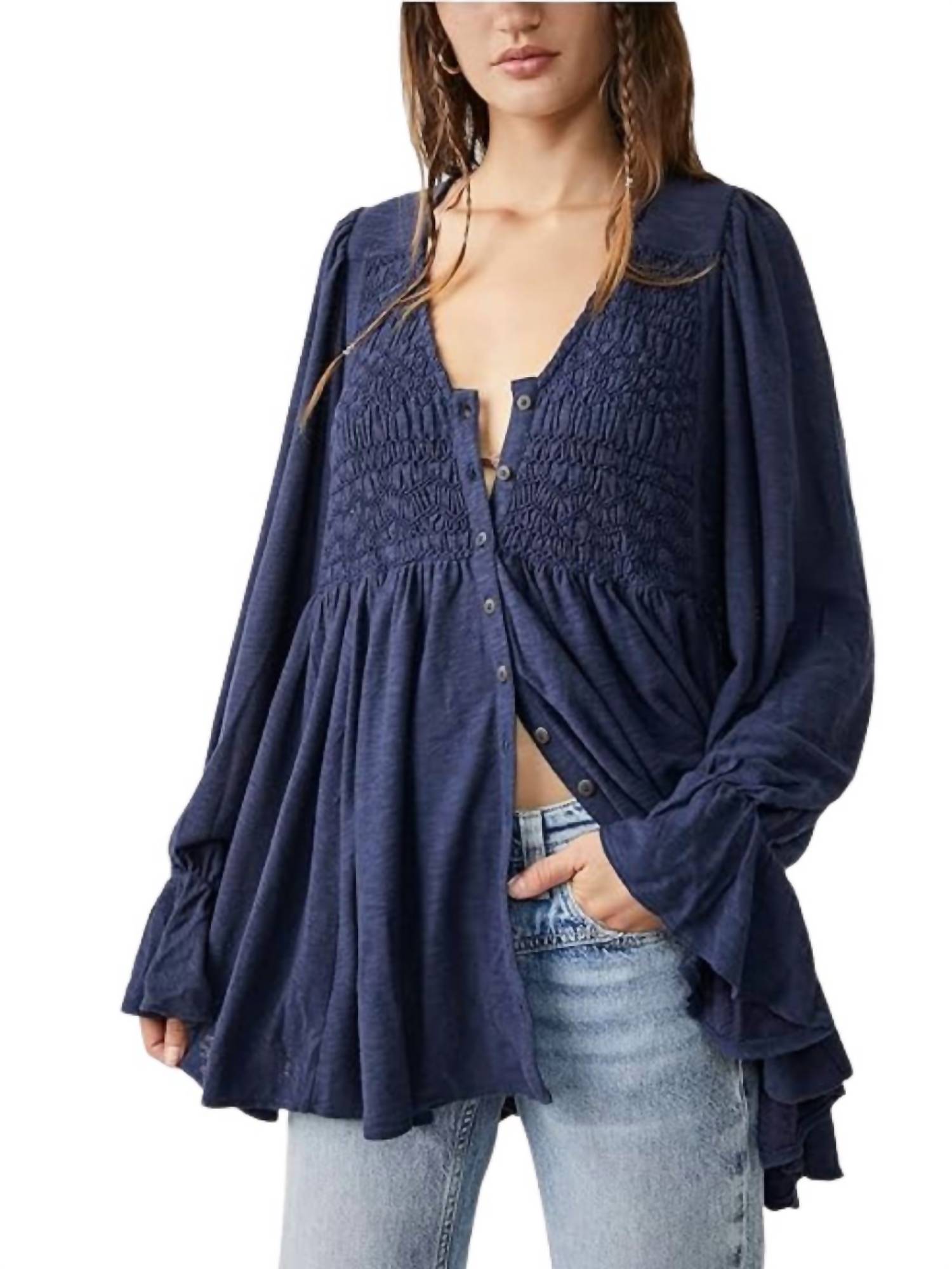 

Топ с длинными рукавами Don't Call Me Baby в цвете Jazzberry Free People