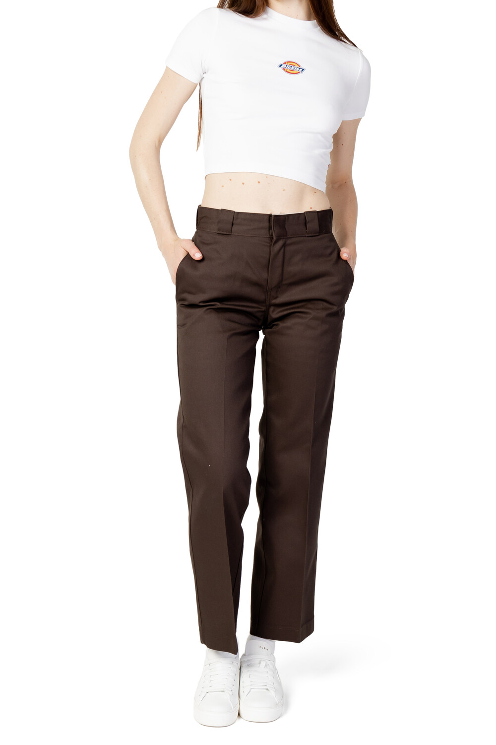 

Брюки женские Dickies повседневные прямые, коричневый