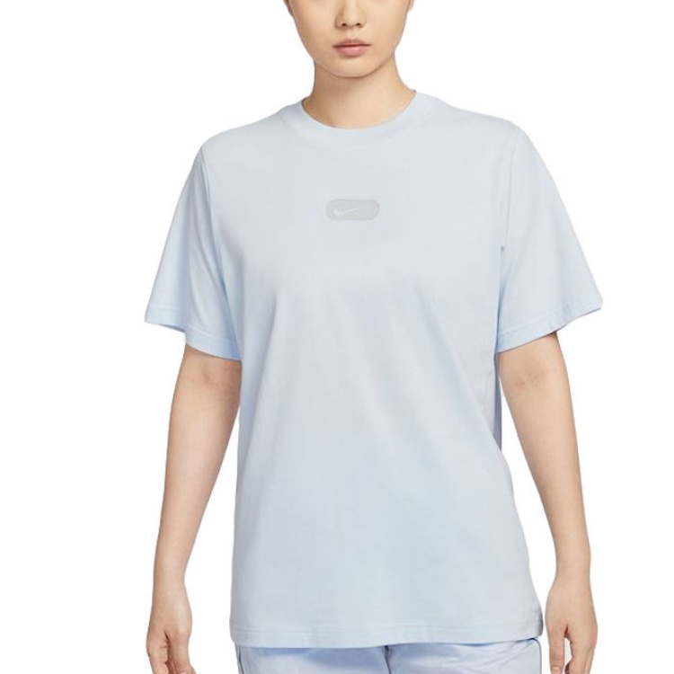 

Nike Футболка Sportswear женская светло-голубая, Синий, Nike Футболка Sportswear женская светло-голубая