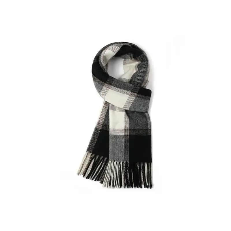 

FREE RABBITⅡ Вязаный шарф унисекс, Black Gray