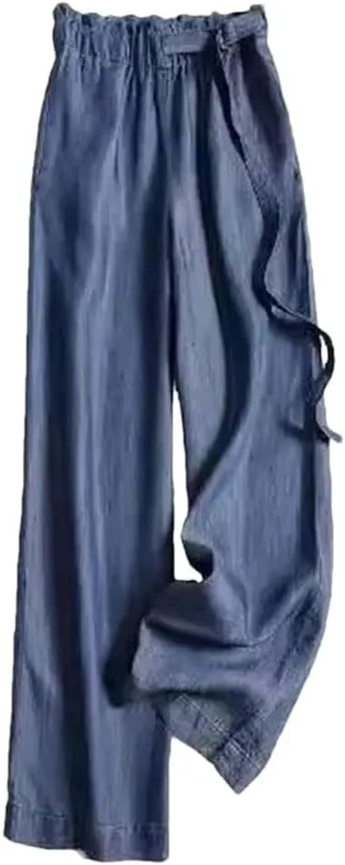 

Женские джинсы slim fit с широкими штанинами