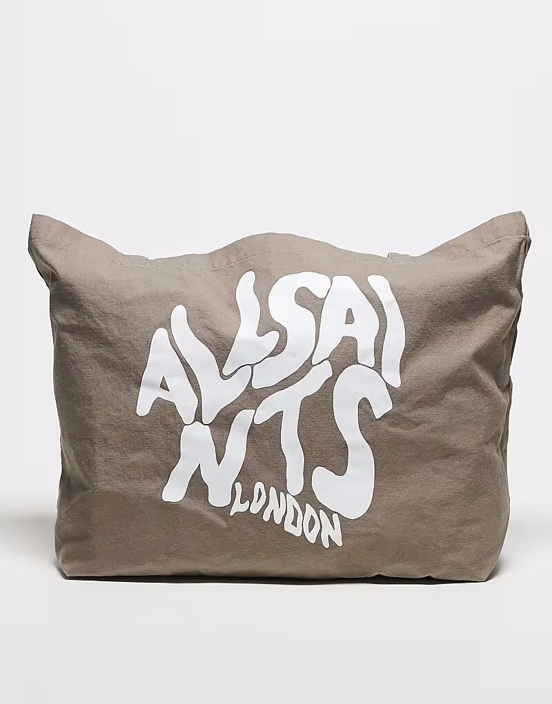 

Коричневая сумка-шоппер унисекс AllSaints Orlando