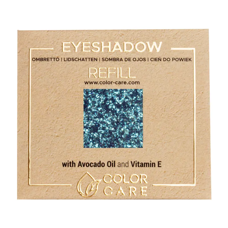 

Тени для век с веганскими блестками - 041 airglow Color Care Glitter - Violet Blue, 2 гр
