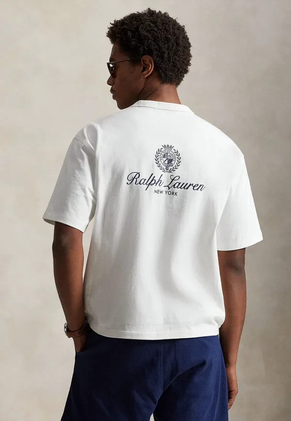 Футболка свободного кроя с графическим принтом. Polo Ralph Lauren, White — фото 3
