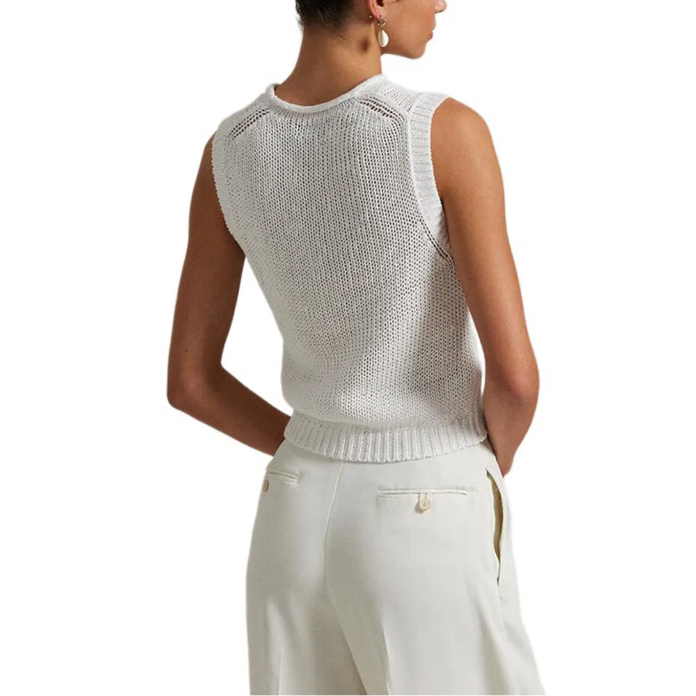 Майка женская SS25 White Polo Ralph Lauren — фото 4
