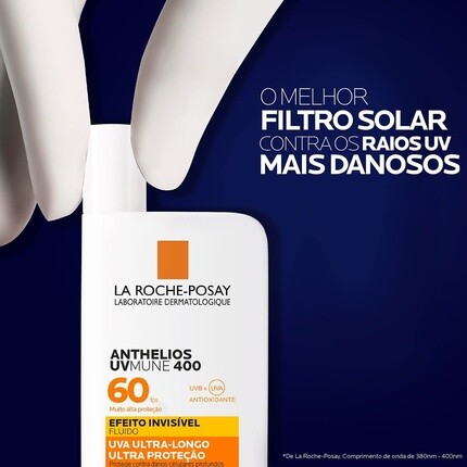Anthelios Uvmune 400 невидимая жидкость Spf50+ 50 мл, La Roche-Posay — фото 3