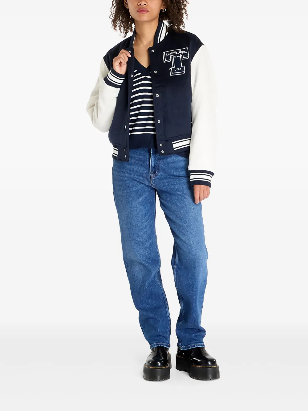 

Куртка Letterman Tommy Jeans, синий