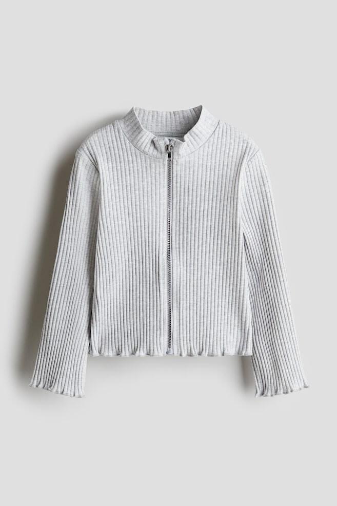 

Кардиган из джерси в рубчик H&M, серый