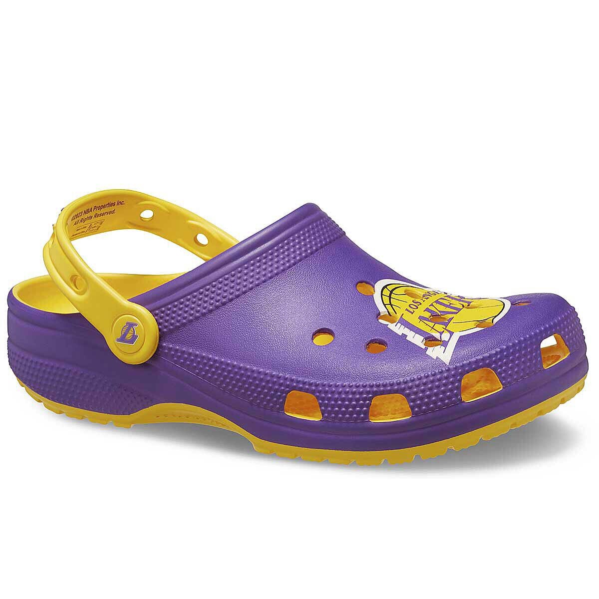 

Сабо NBA Los Angeles Lakers Classic Clog Crocs, цвет Lila/Gelb
