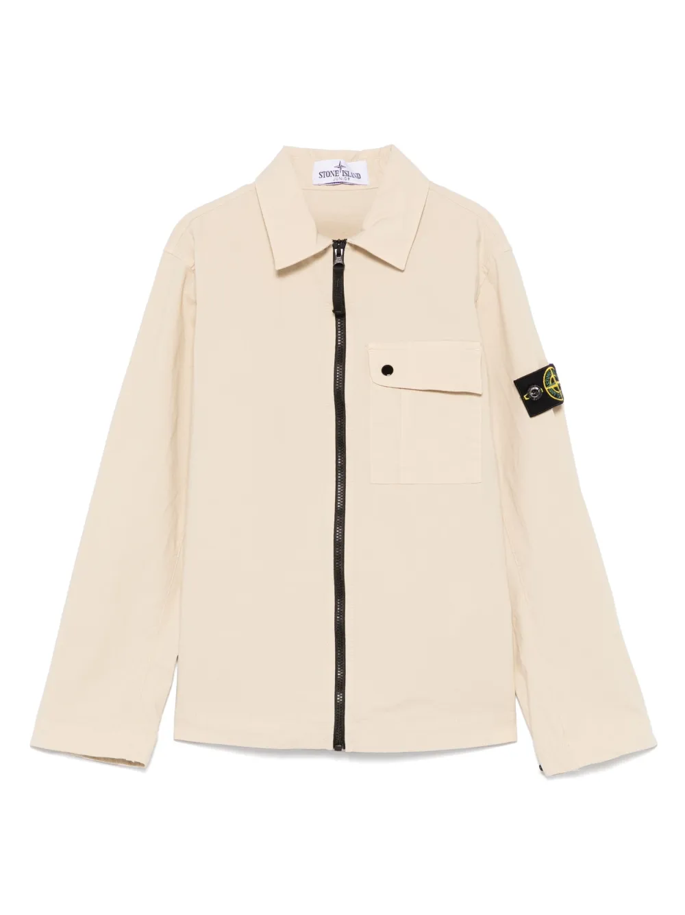 

Куртка с нашивкой Compass Stone Island Junior, нейтральный