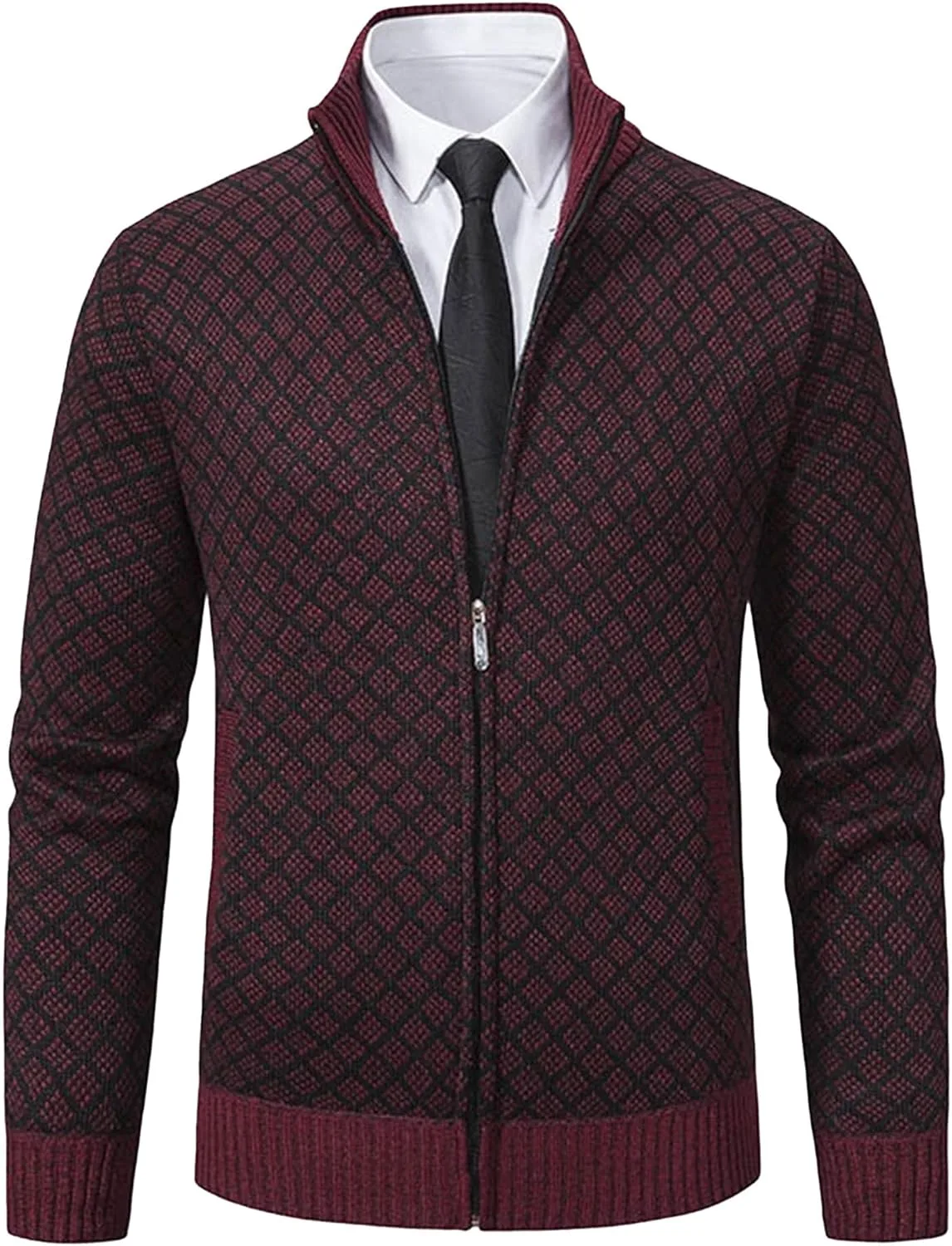 

Мужской стильный вязаный кардиган с рубчиком Maiyifu-GJ