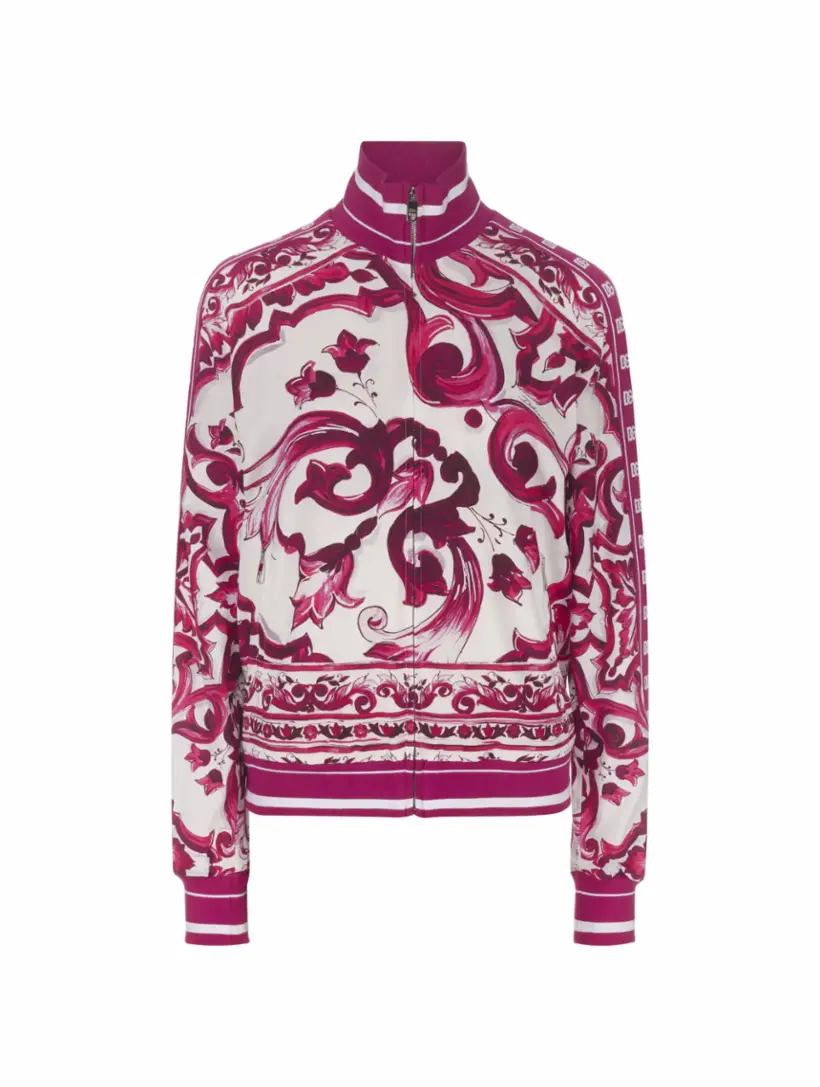 

Спортивная кофта с принтом Majolica Dolce&Gabbana, мультиколор