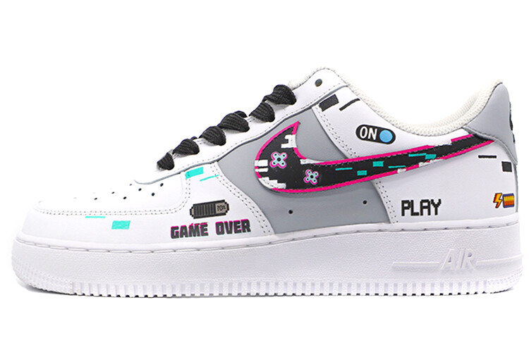 

Кроссовки Nike Air Force 1 Skateboard Shoes Women's Low-Top Black White Gray