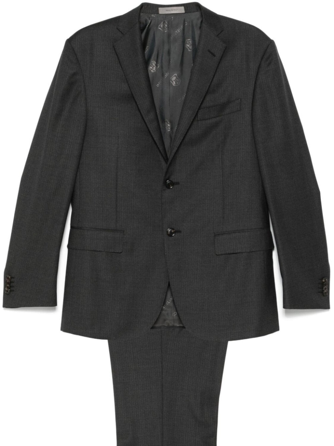 

Corneliani костюм с однобортным пиджаком, серый