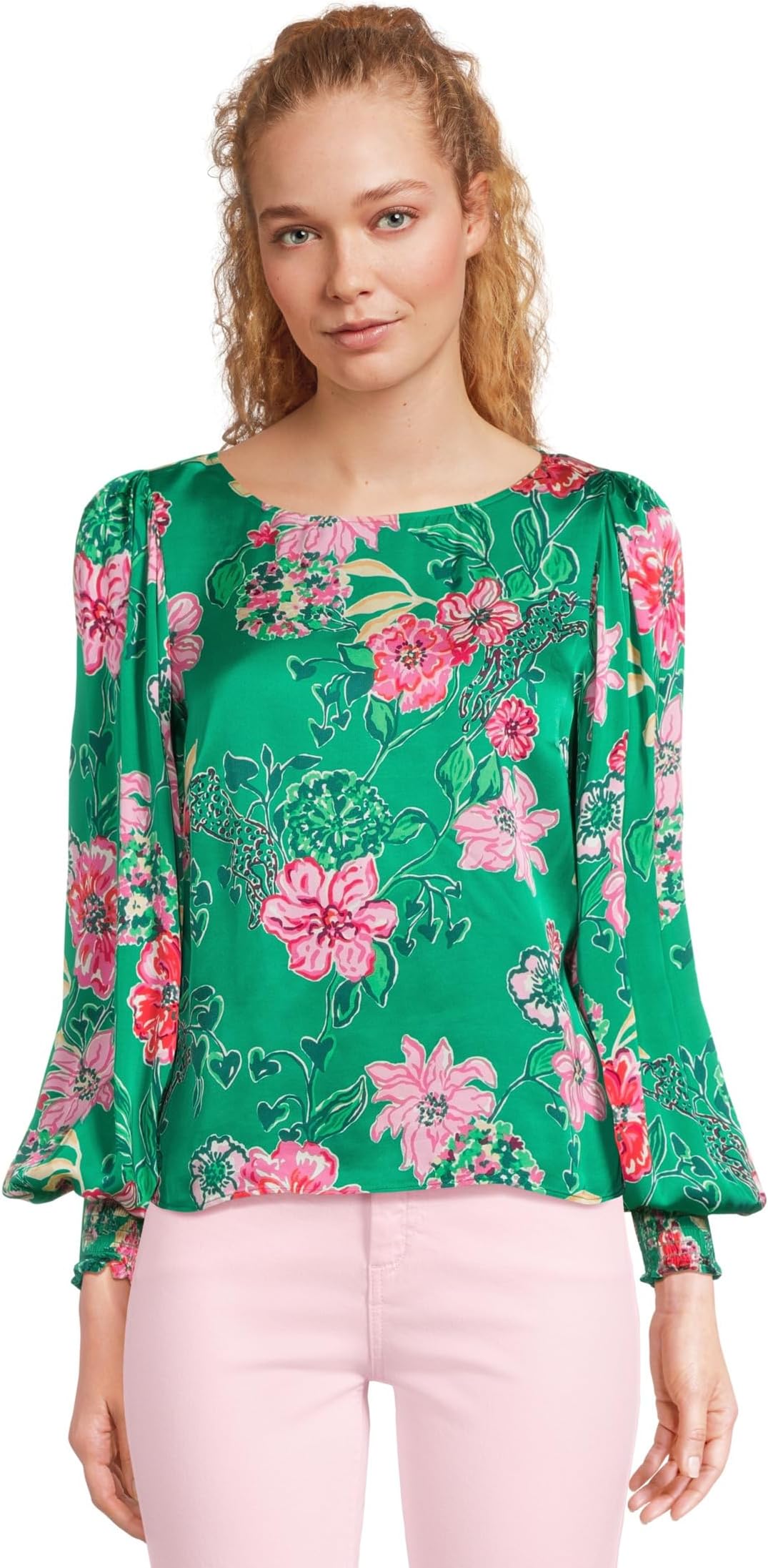 

Топ Lilly Pulitzer Alfreda Long Sleeve Top, цвет Multi Safari Sanctuary