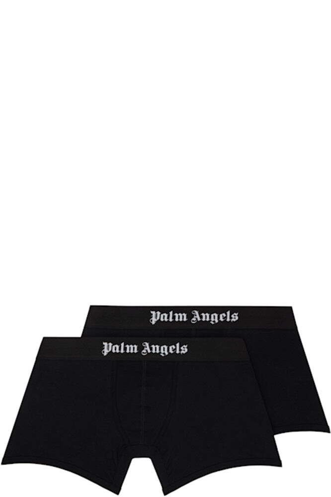 

Двое черных боксеров-брифов «Palm Angels»