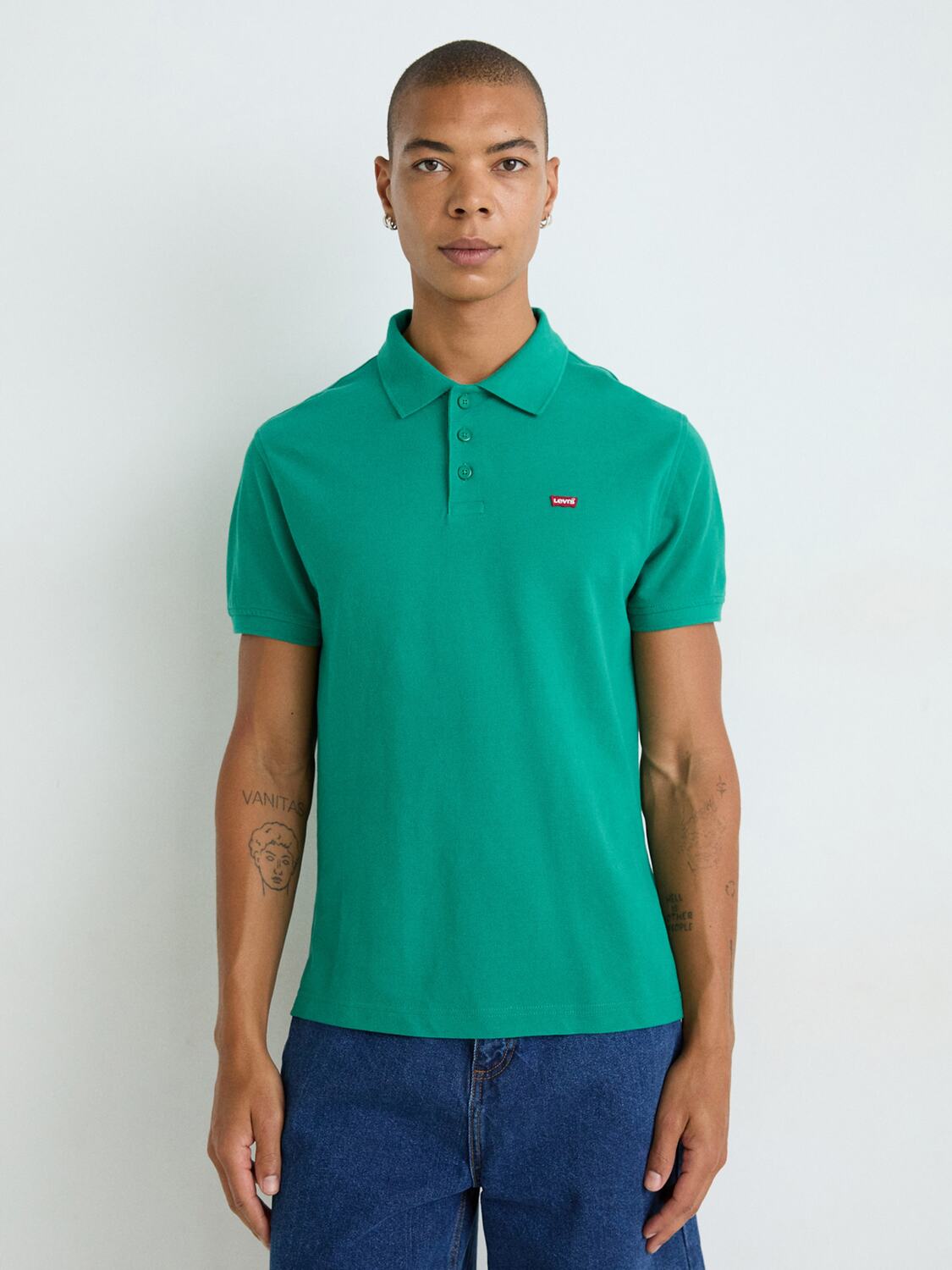 LEVI'S  Футболка 'Housemark Polo' в цвете Jade — фото 3