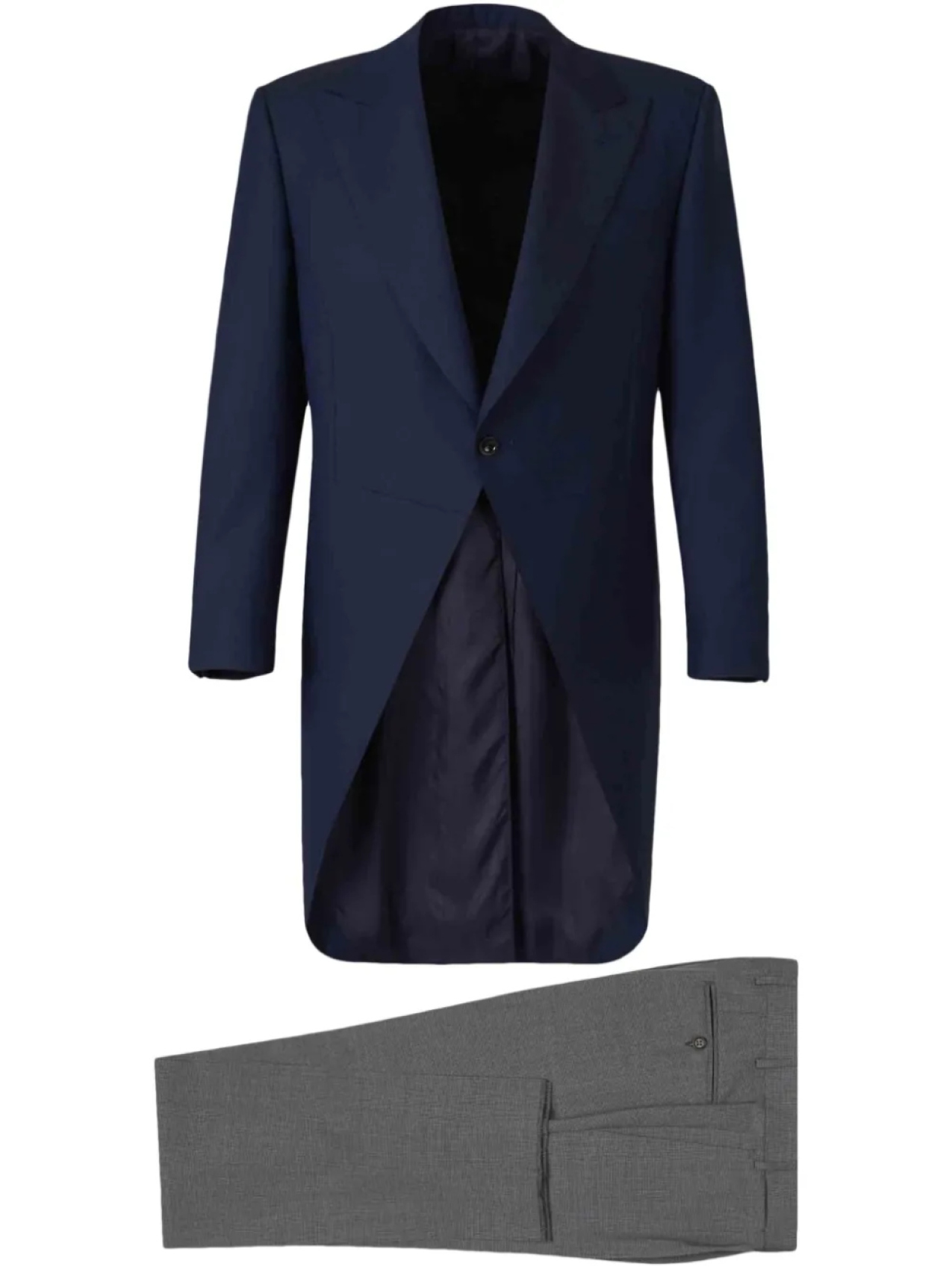 

Однобортный шерстяной костюм Canali, синий
