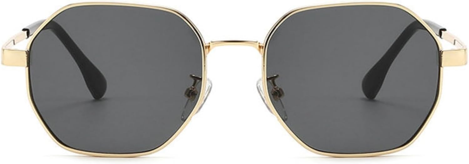 

Солнцезащитные очки Willochra в стиле ретро с золотистым металлическим панком, квадратной формы, для женщин и мужчин, узкие шестиугольные, черные, с защитой от УФ-излучения UV400, C1