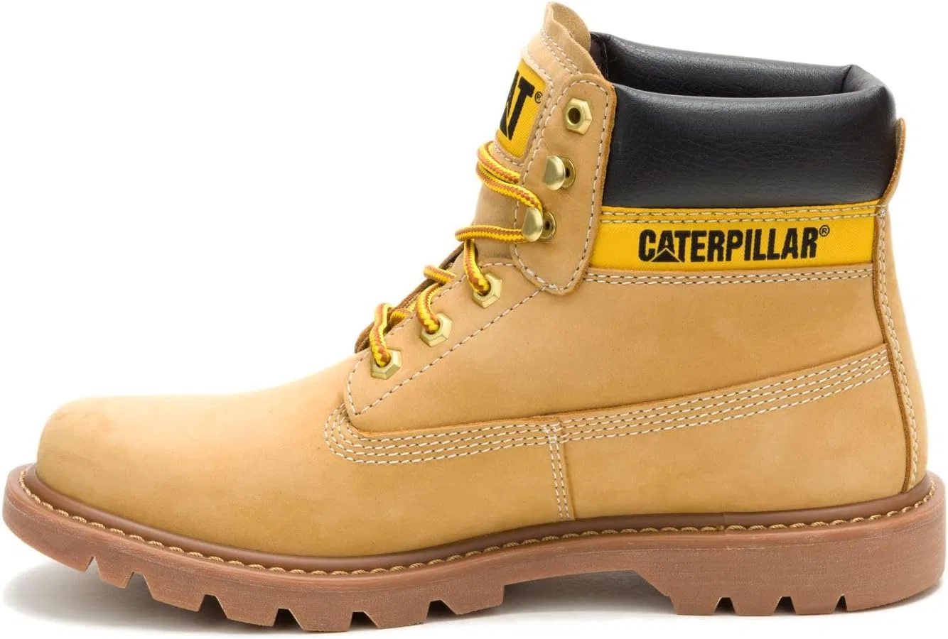 Мужские кожаные ботинки медового цвета для трактора Caterpillar Colorado 2.0, Honey — фото 3