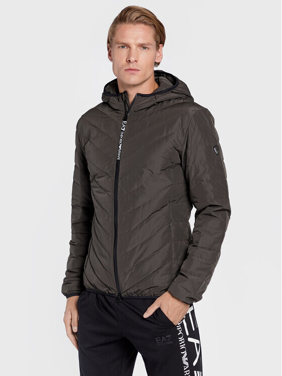 

Пуховик regular fit Ea7 Emporio Armani, зеленый