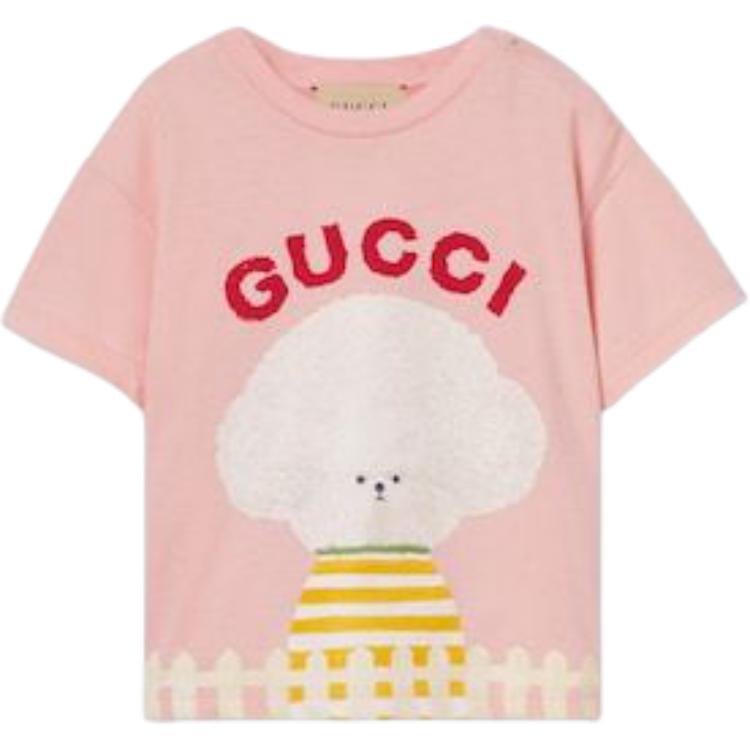 

GUCCI Футболка розовая для младенцев и малышей