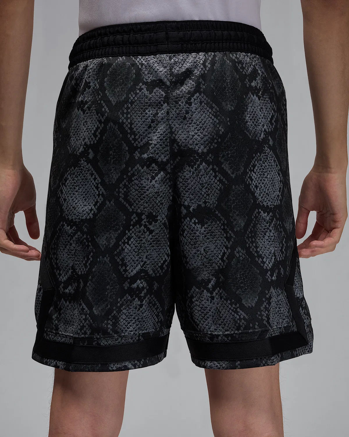 Мужские шорты Jordan Sport Dri-FIT Mesh Diamond, Black/Black — фото 3