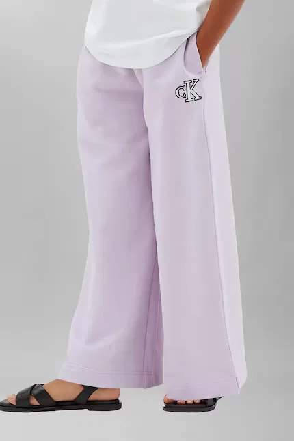 Детские спортивные штаны Calvin Klein Jeans, фиолетовый