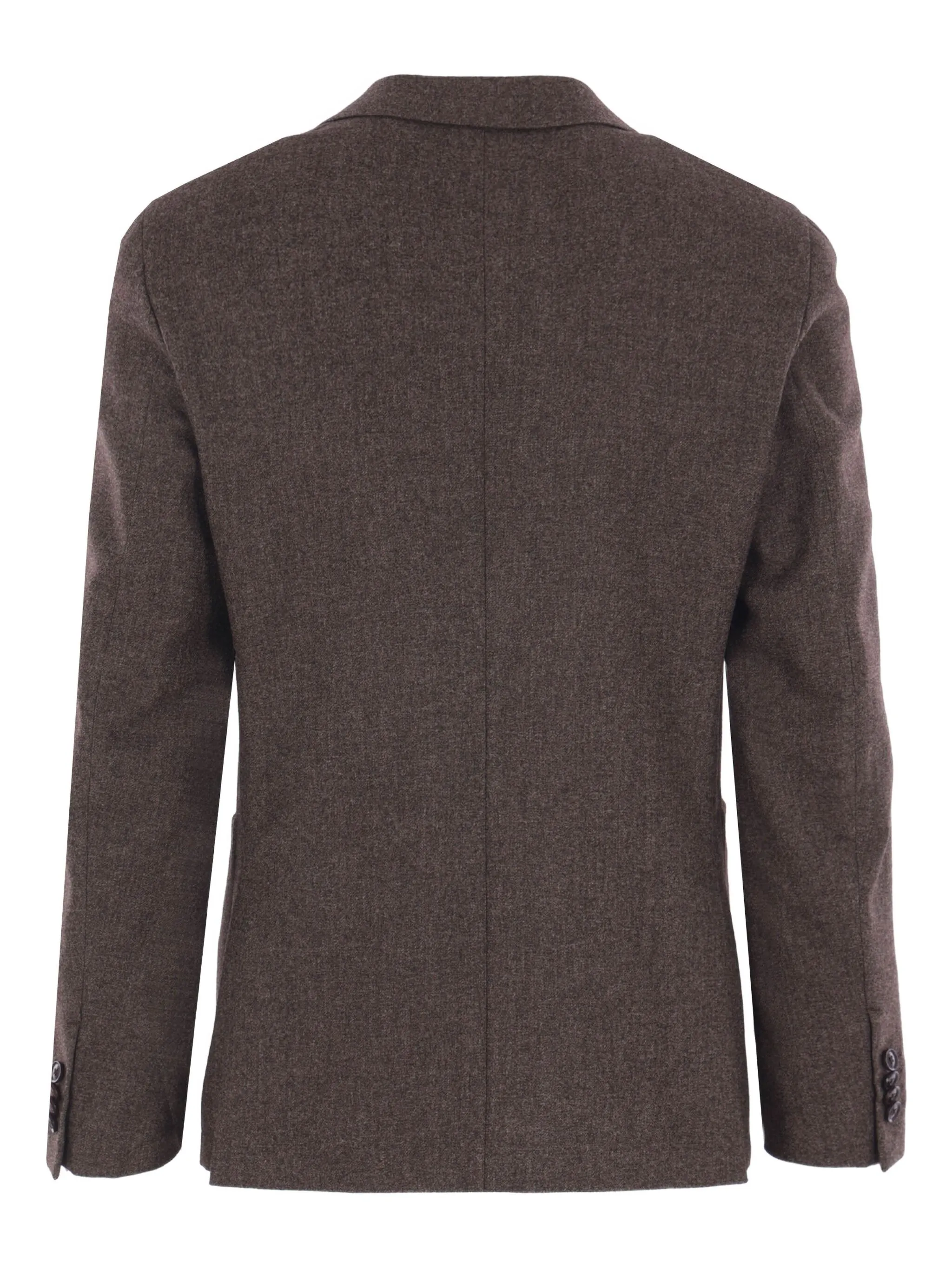 

Шерстяной однобортный пиджак Zegna, коричневый