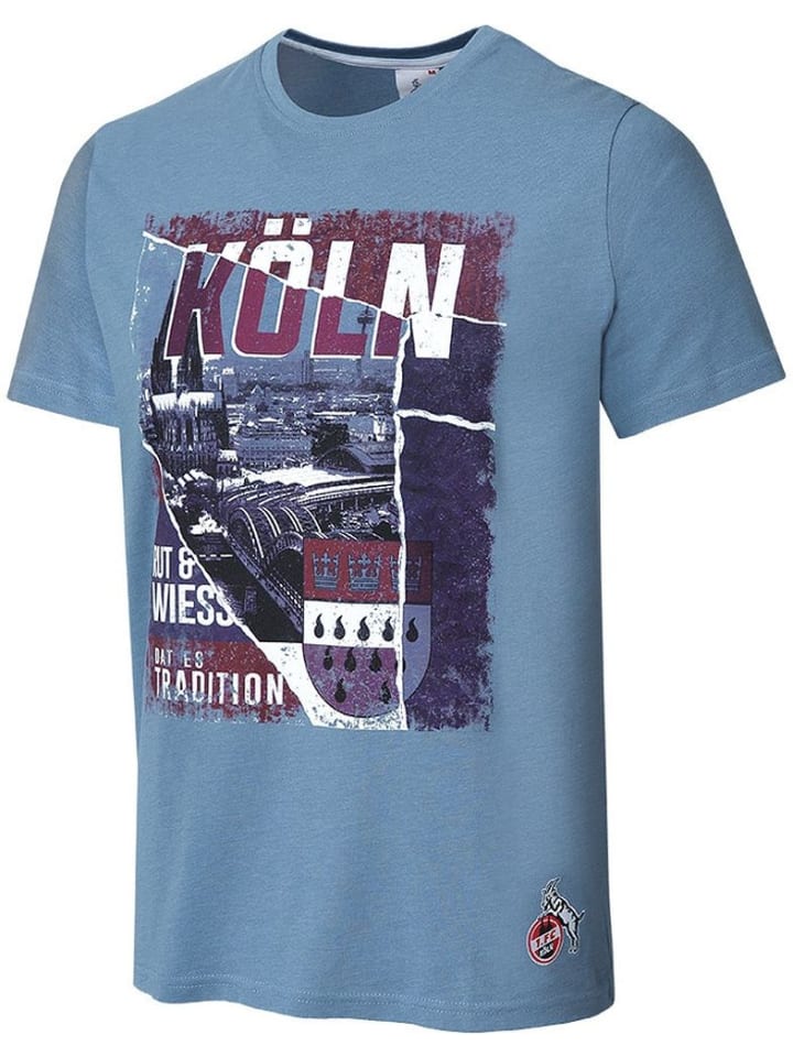 

Футболка T-Shirt Bolzengasse синего цвета Fußballverein 1. FC Köln, Синий, Футболка T-Shirt Bolzengasse синего цвета Fußballverein 1. FC Köln