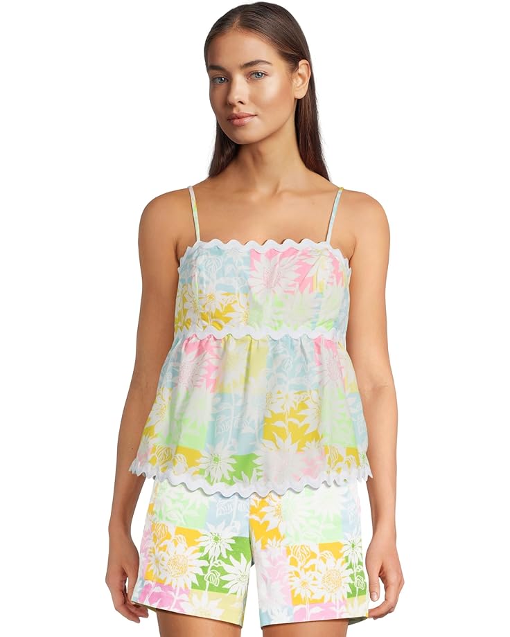 

Топ Lilly Pulitzer Jaydis Top, цвет Multi Via Sunny Sunflowers