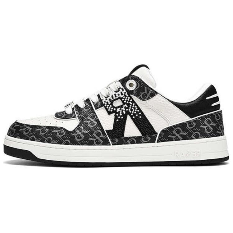 

RARE Низкие противоскользящие кроссовки для скейтбординга RICH Collection, мужские, черно-белые